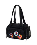 Patch Scratch Mini Boston Bag - Black