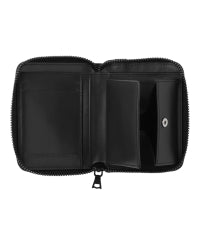 Logo Studs Round Zip Mini Wallet