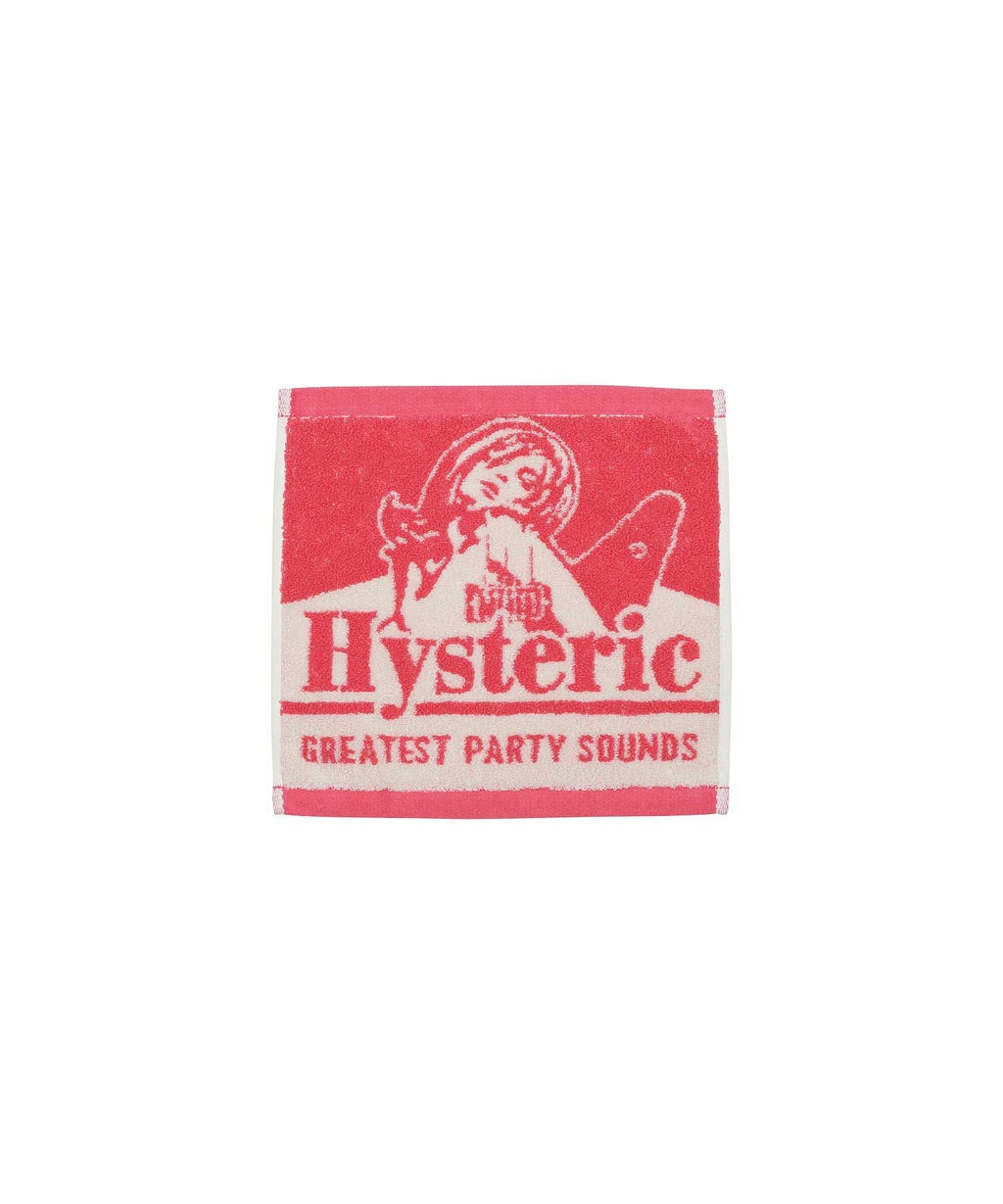 Guitar Girl Towel Handkerchief - Pink