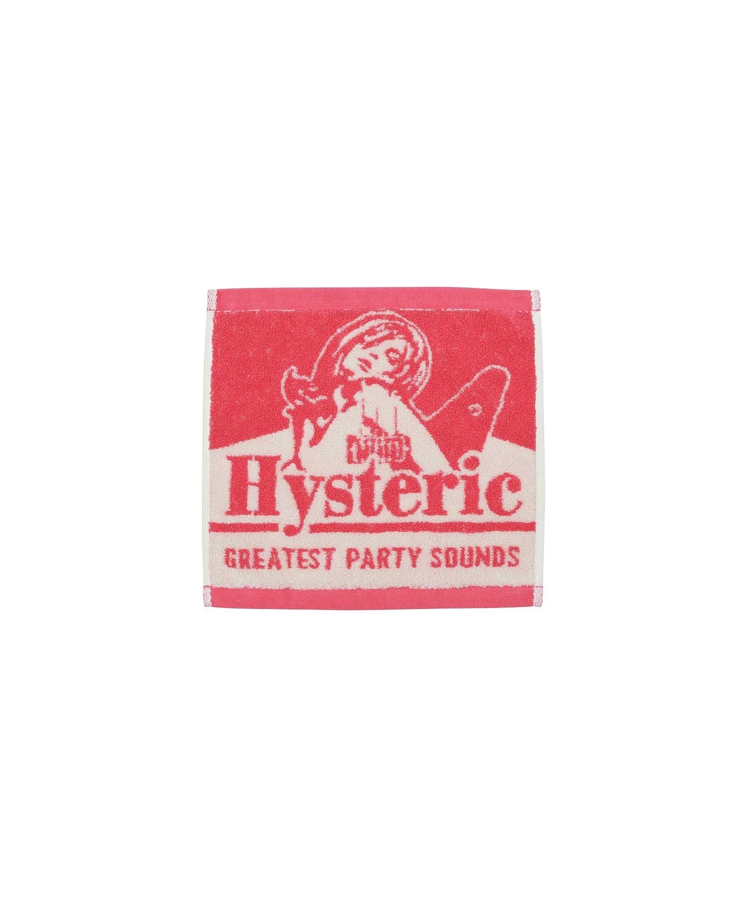 Guitar Girl Towel Handkerchief - Pink