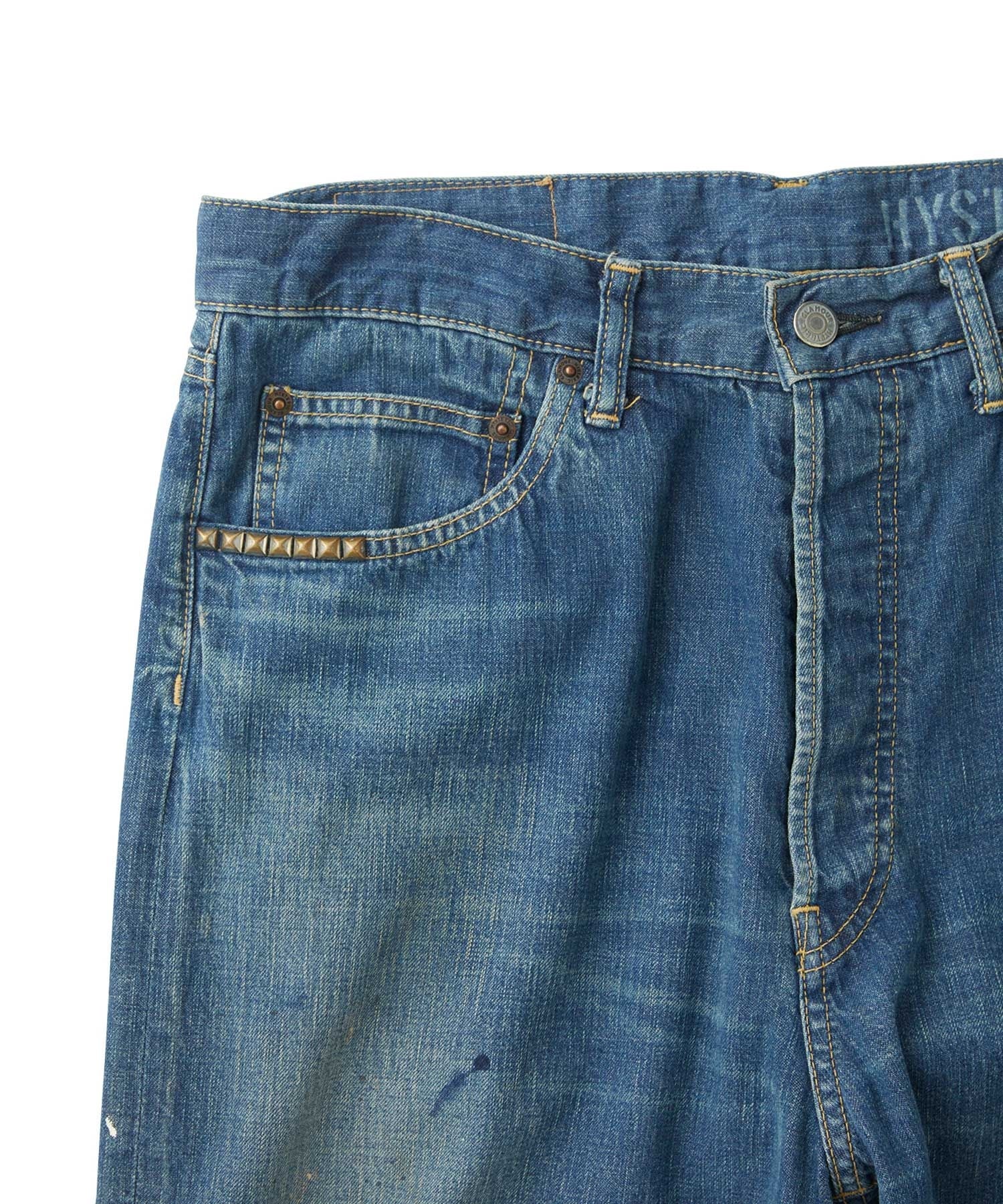 WAP Process Baggy Straight Denim Pants