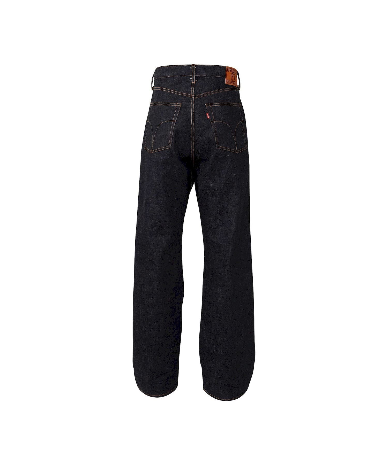 Rigid Straight Baggy Denim Pants