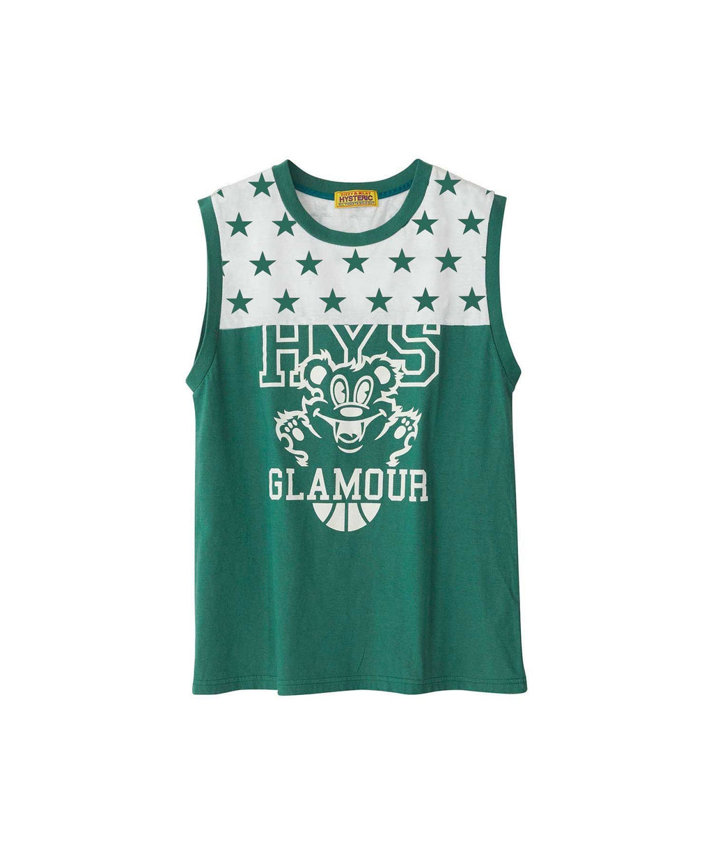 Fire Bear College Sleeveless - Green