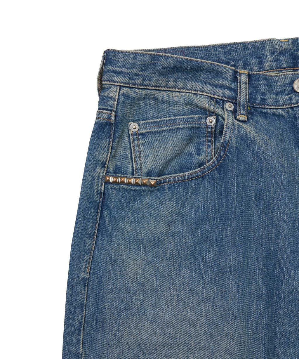 Loose Straight Denim Pants