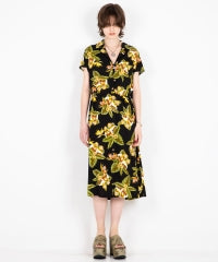 Tropic Channel Pattern Aloha One-Piece