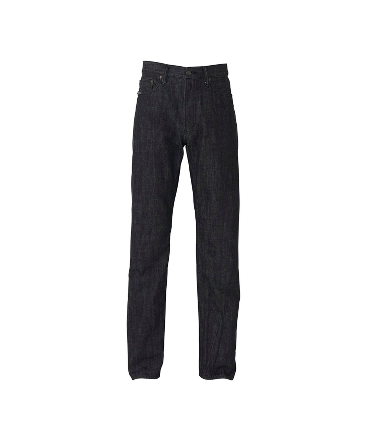 Straight Denim Pants - Black