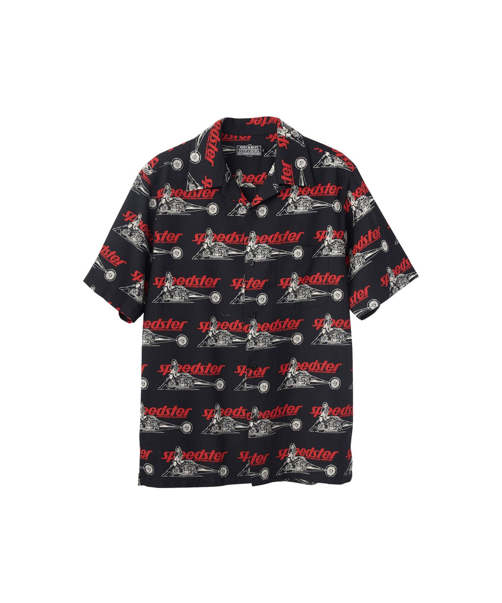 SPEEDSTER REMIX Open Collar Shirt - Other shades of black