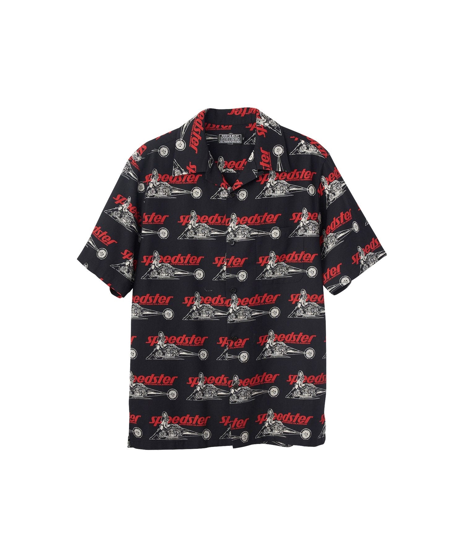 SPEEDSTER REMIX Open Collar Shirt - Other shades of black