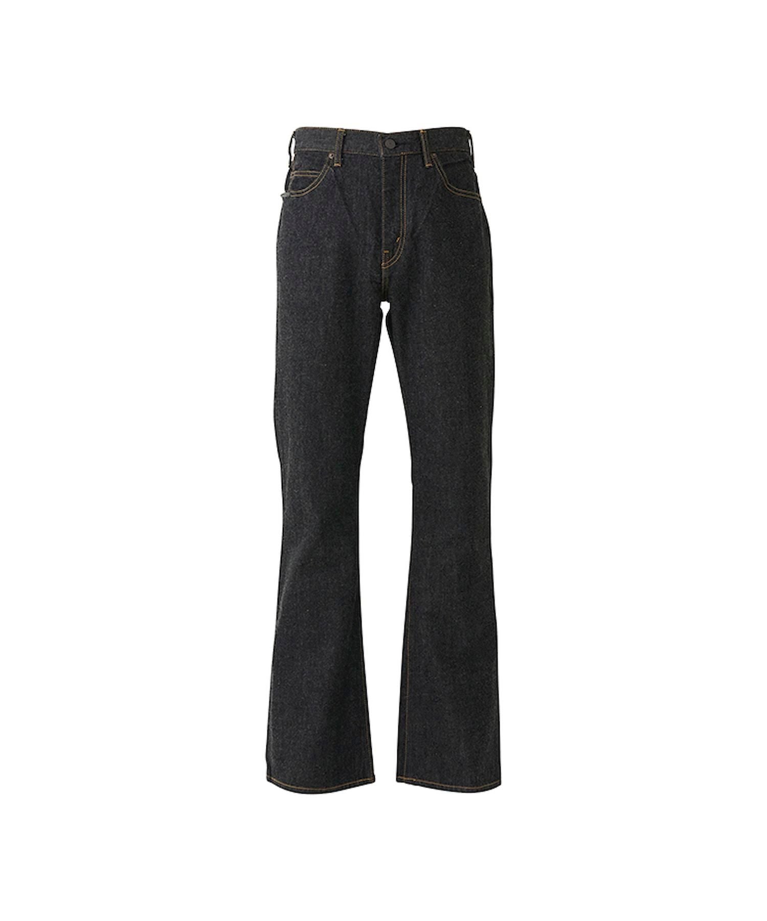 Denim Flare Pants - Black