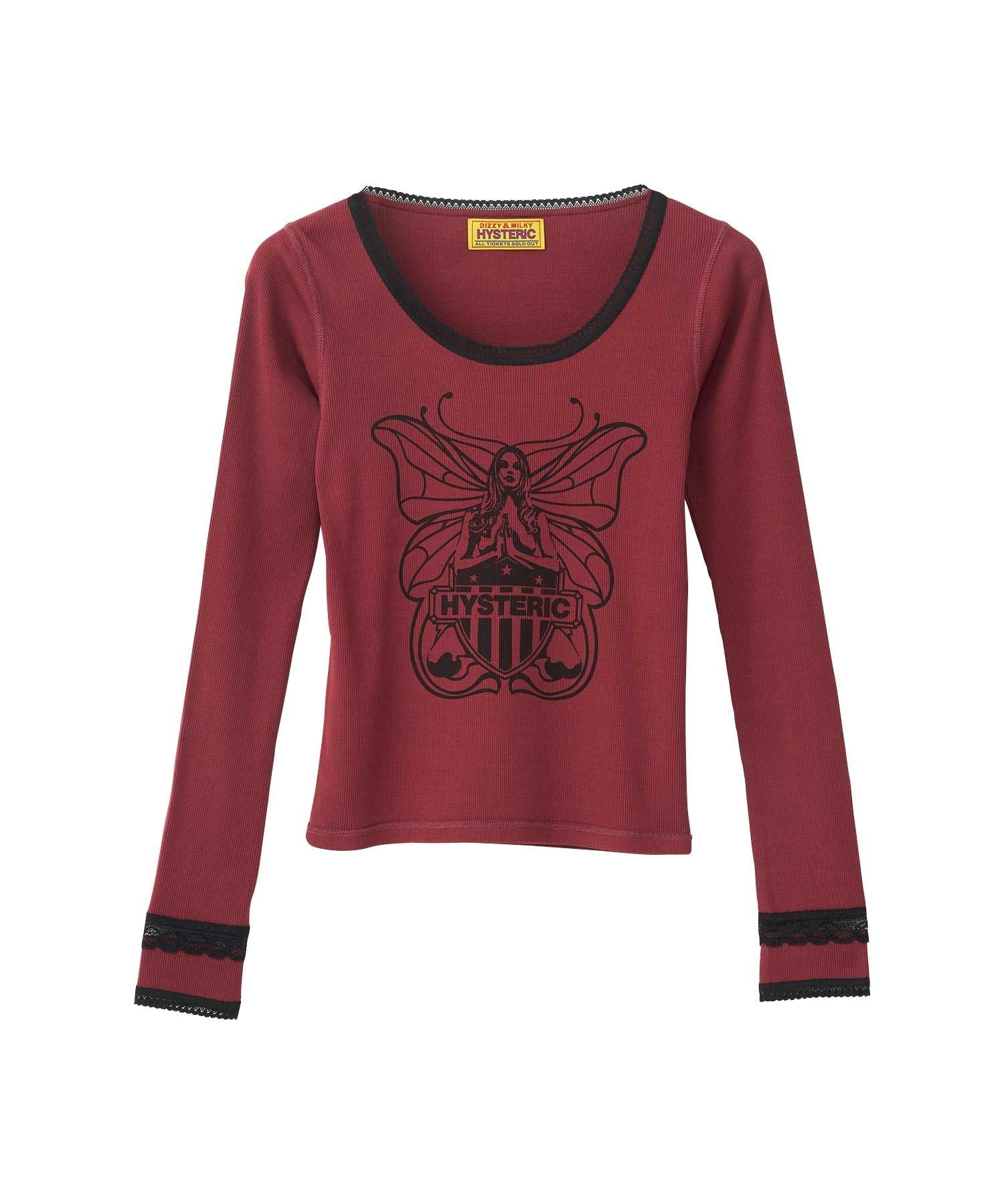 LEVITATED GIRL Chibi T-Shirt - Red