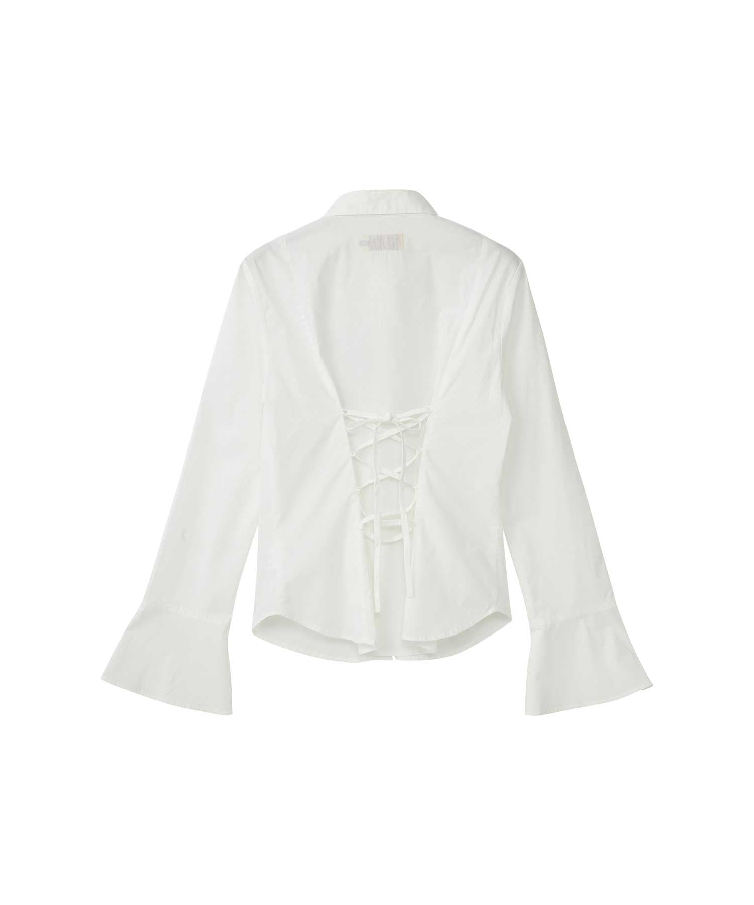 Hysteric Spider Lace Up Frill Cuff Blouse