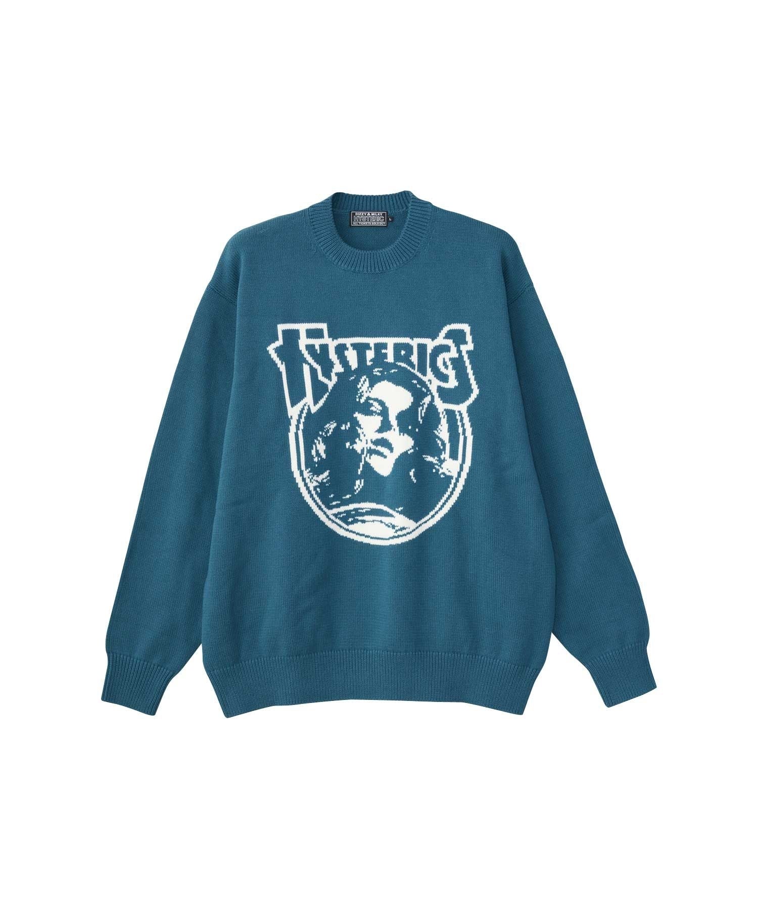 ENDLESS ROCK Knit Sweater - Blue