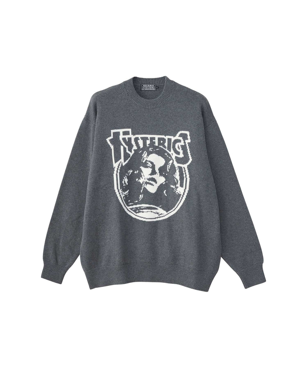 ENDLESS ROCK Knit Sweater - Top Gray