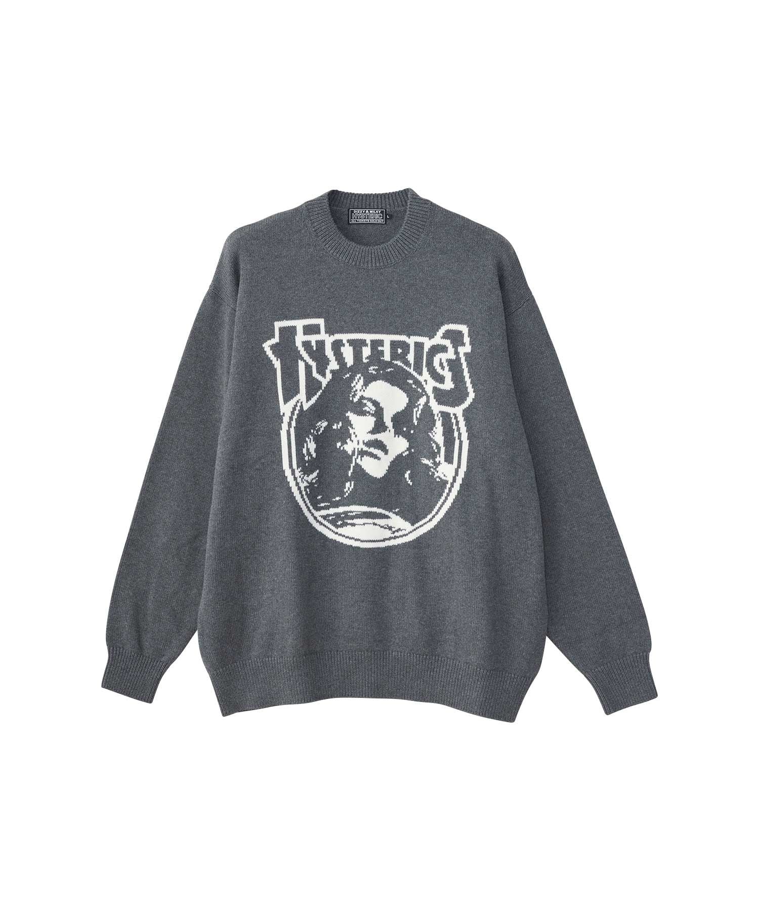 ENDLESS ROCK Knit Sweater - Top Gray