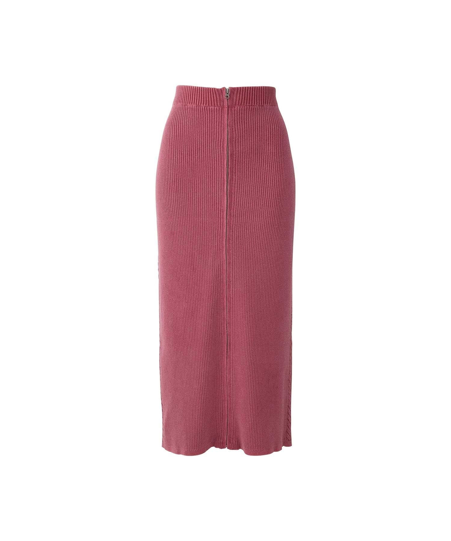 Speedster Front Zip Tight Skirt - pink