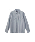 Low-Fi Embroidered Western Shirt - Blue