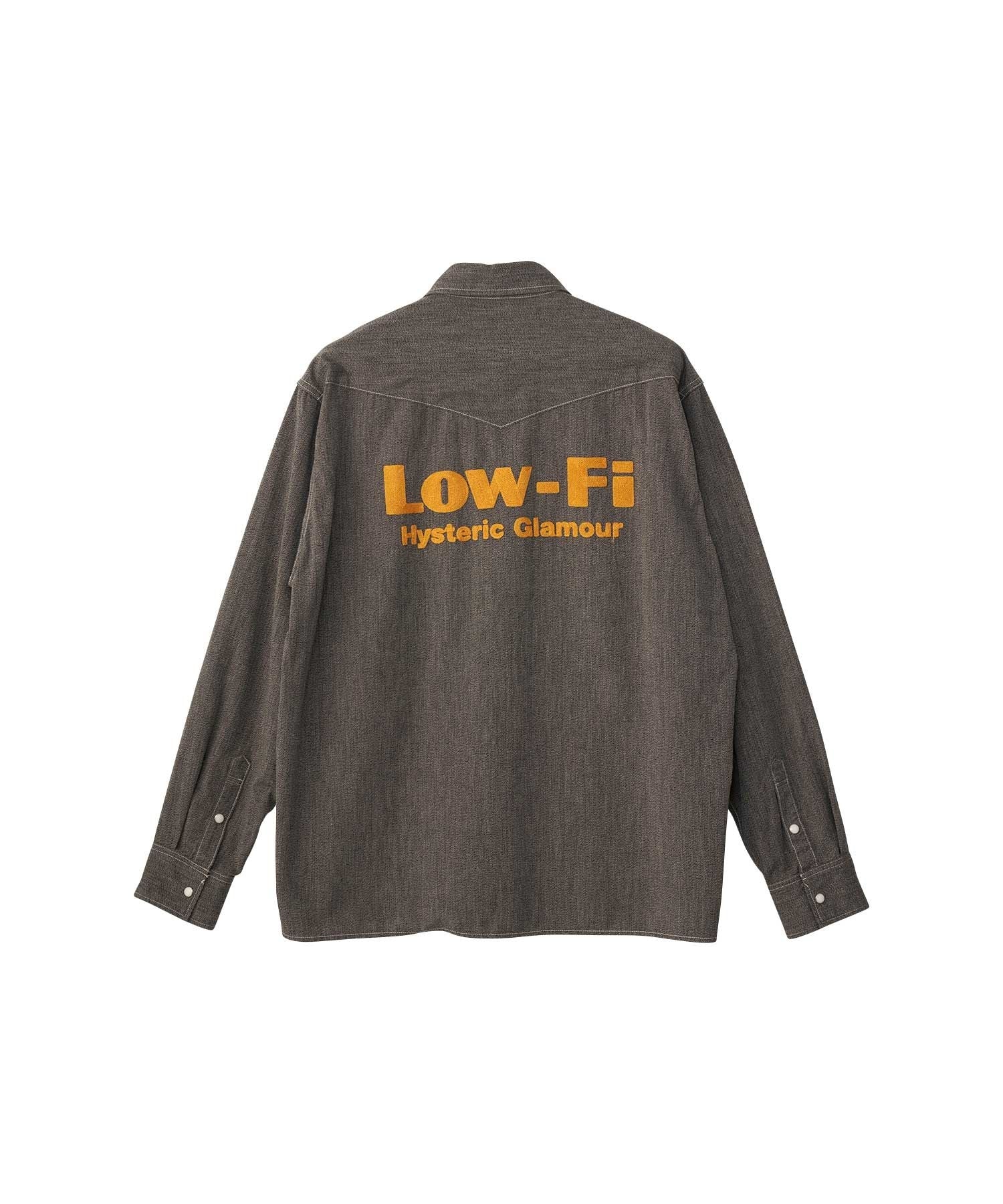 Low-Fi Embroidered Western Shirt - Black