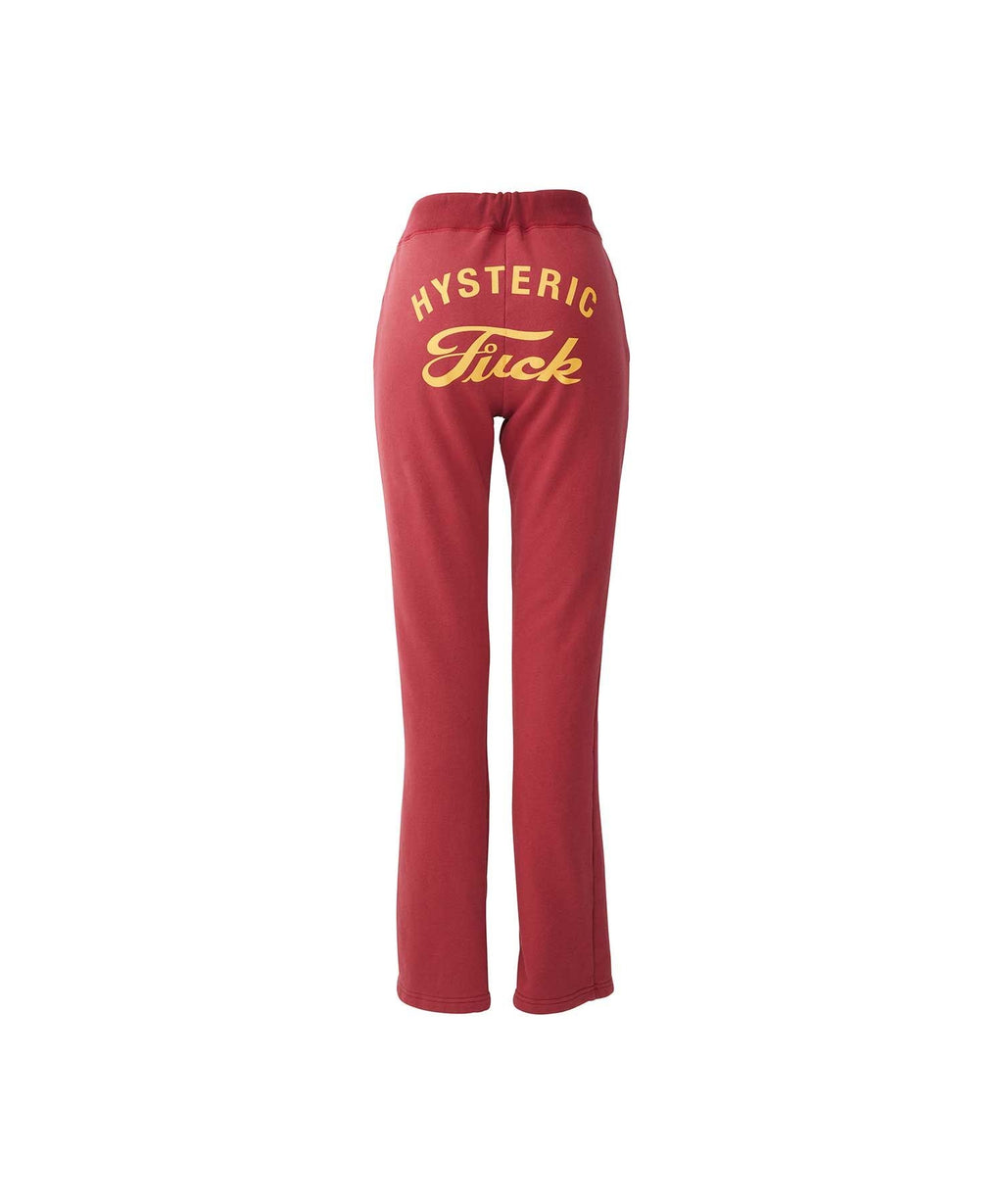 HYSTERIC FUCK Flare Pants - Red