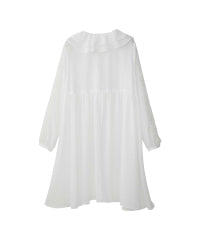 Snake Loop Embroidered Frill One-Piece
