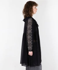 Snake Loop Embroidered Frill One-Piece