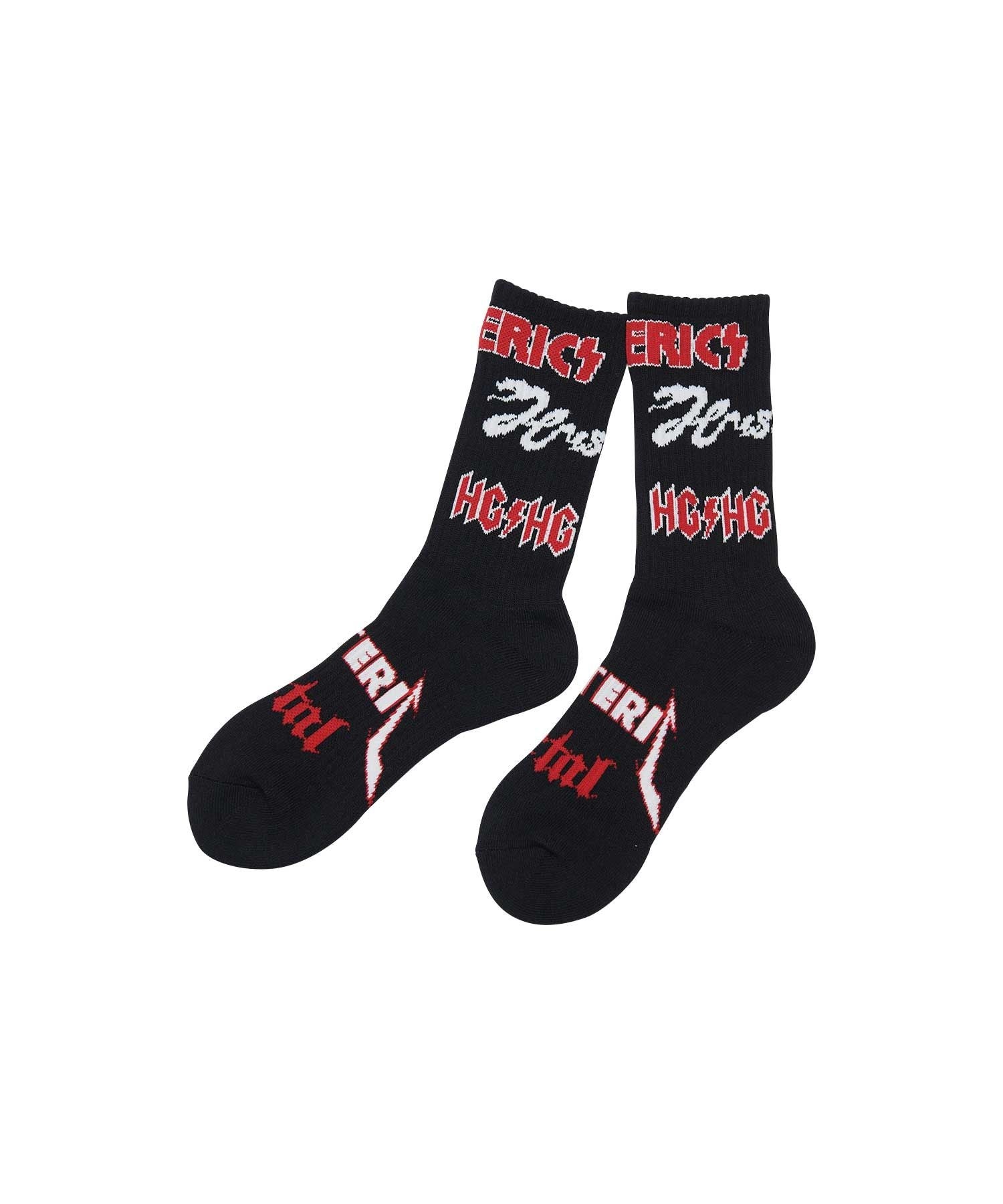Metal Logo Sports Socks - Black