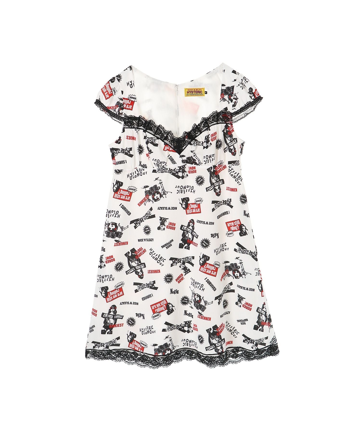 Rock Happening Pattern One Piece - Other White