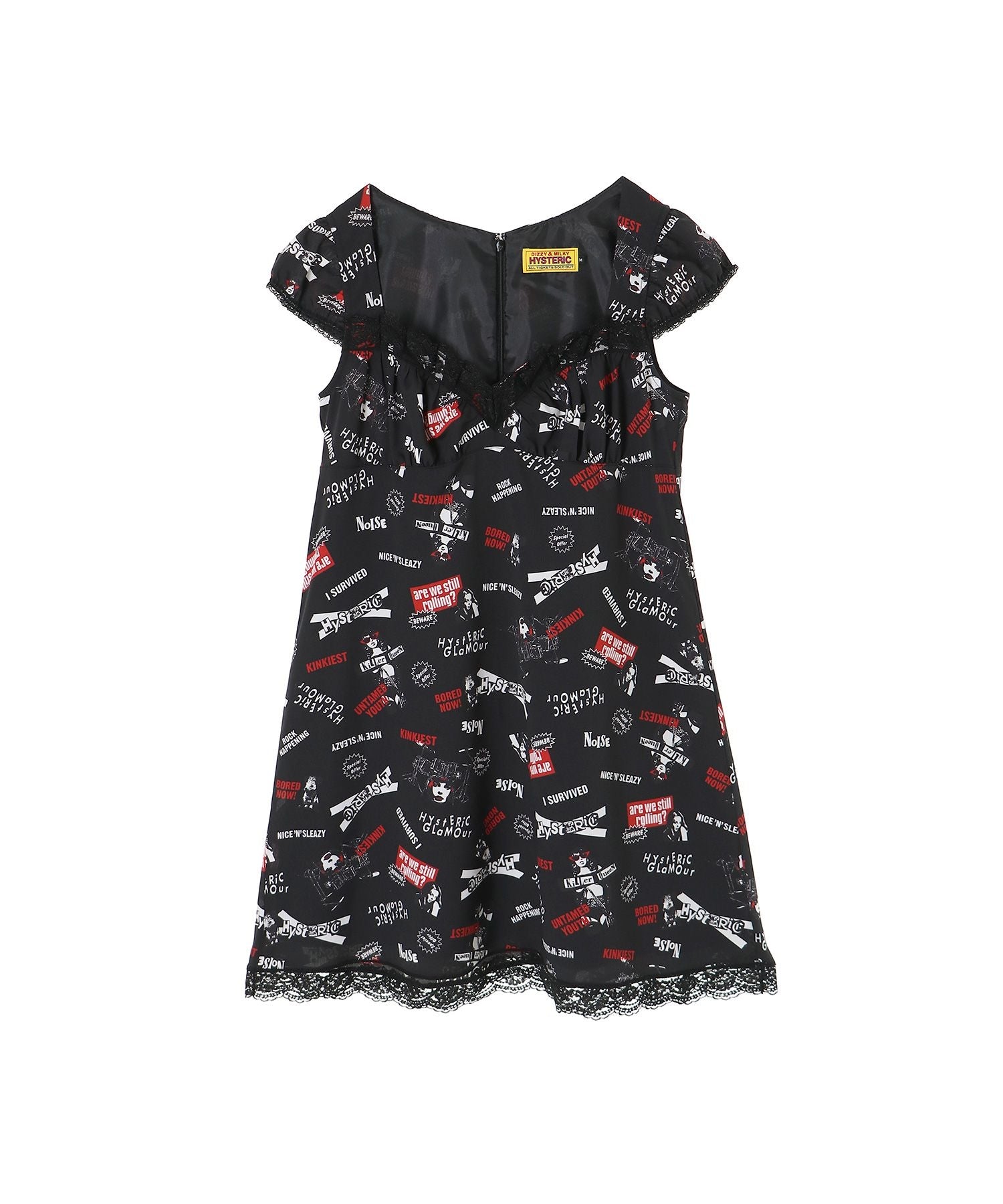 Rock Happening Pattern One Piece - Other Black