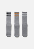 Classic 3 Pack Socks - GRAY