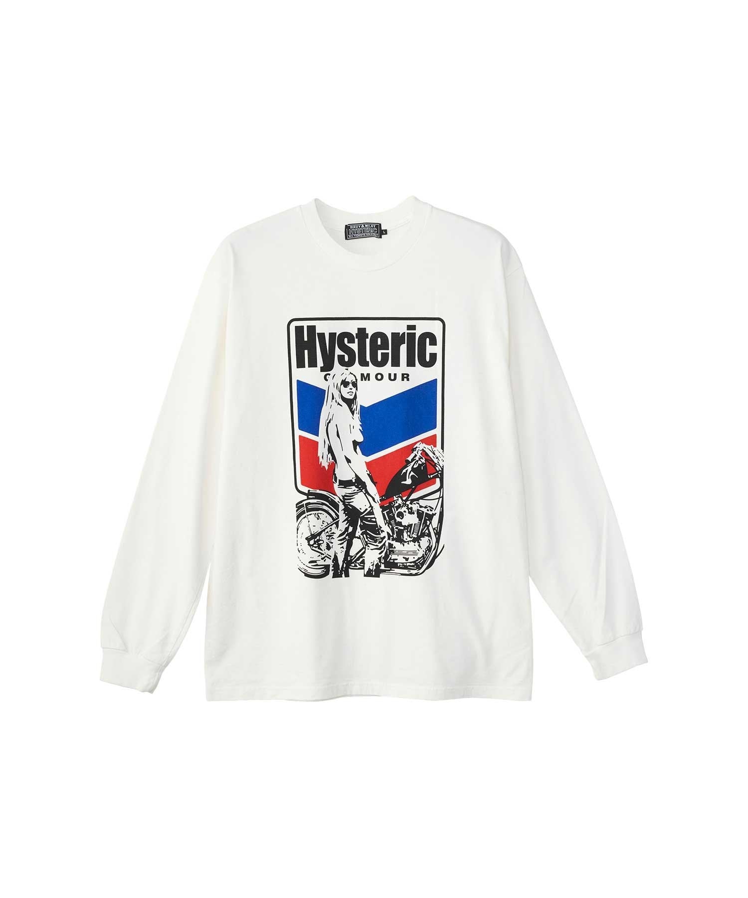 MOTORCYCLE GIRL T-Shirt - White