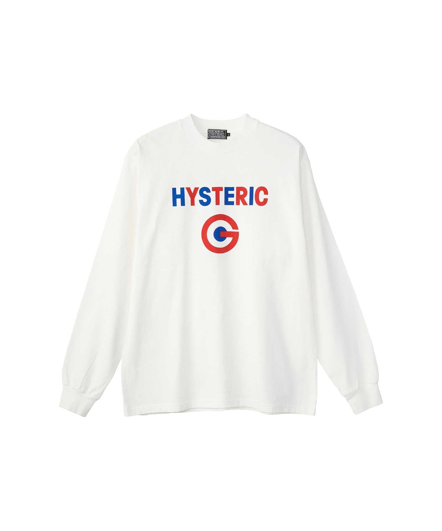 HYSTERIC G Mock Neck T-Shirt - White
