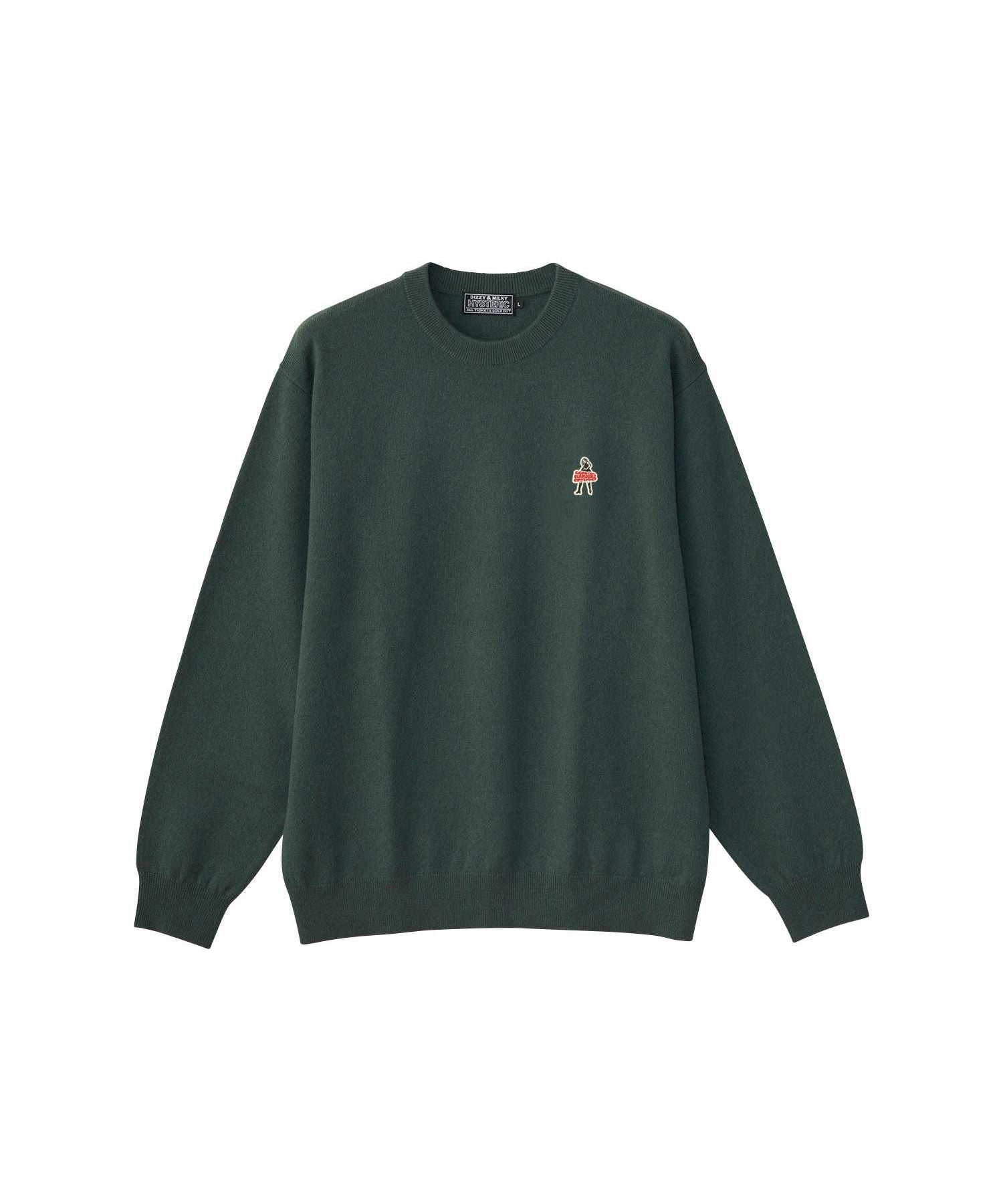 Vixen Girl Patch Sweater - Khaki