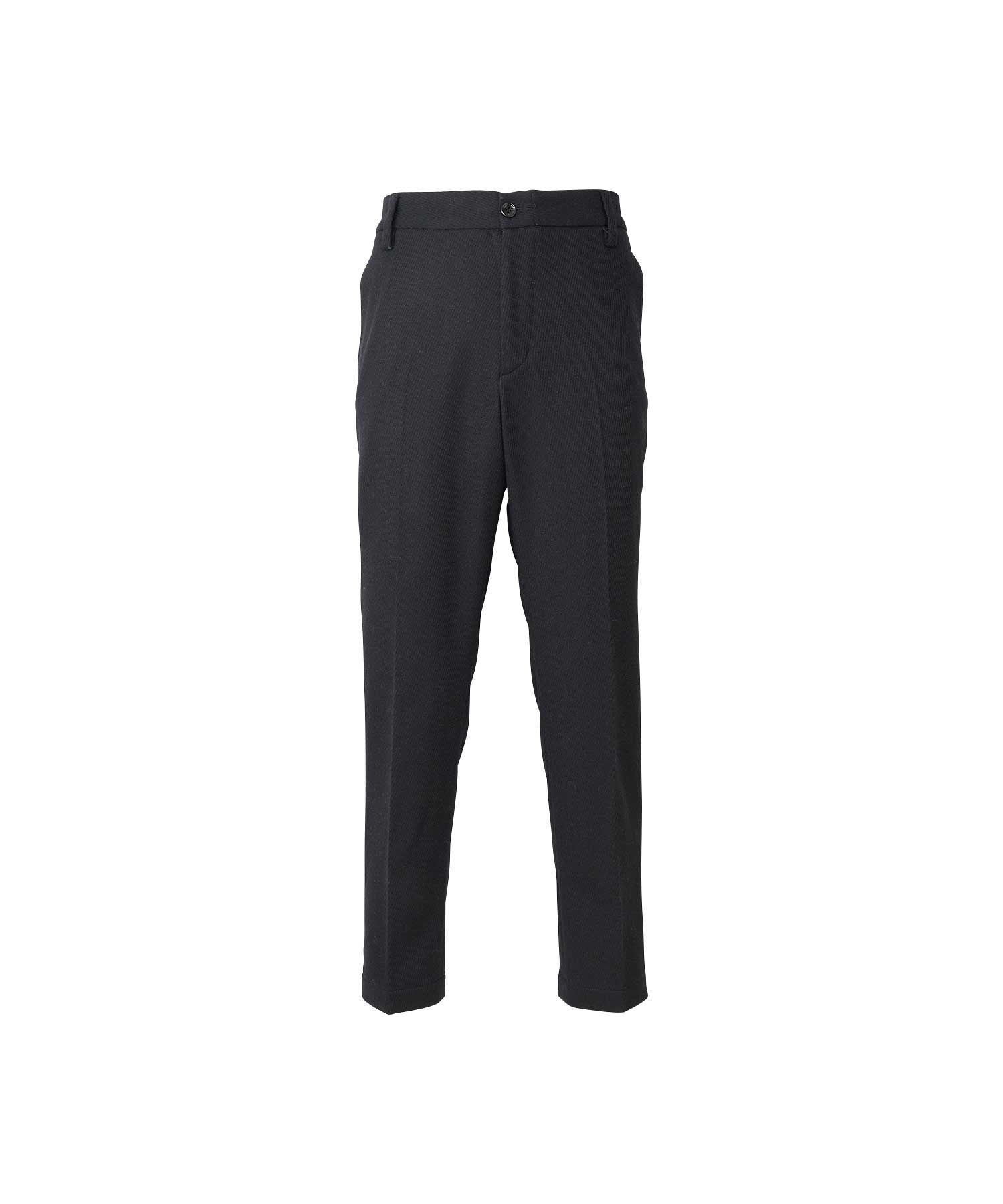Tapered Slacks Pants - Black