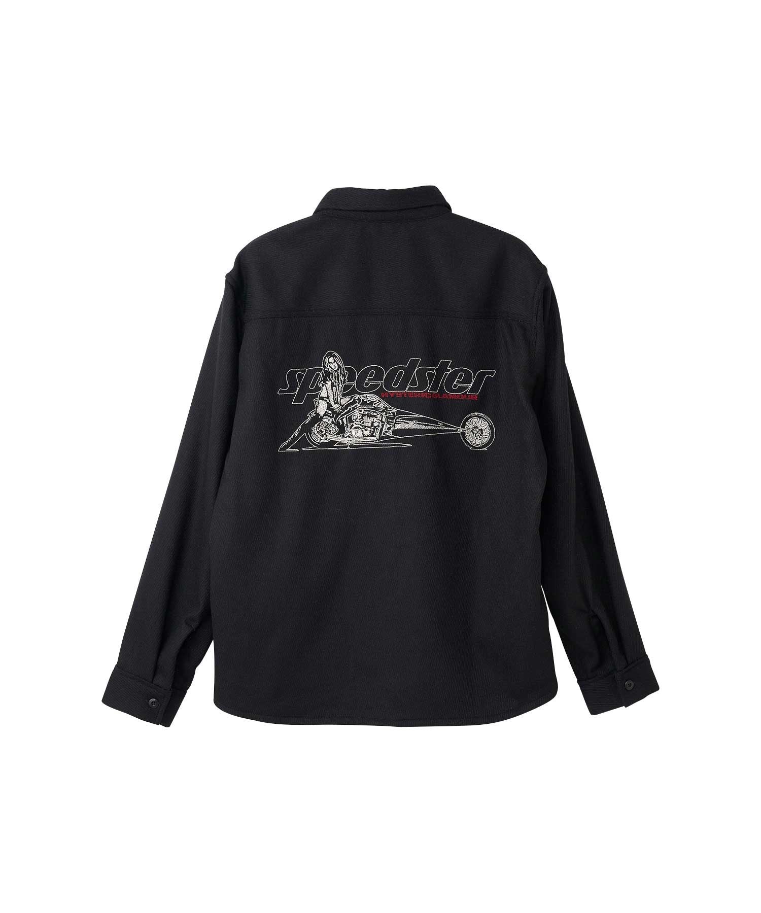 SPEEDSTER Embroidered CPO Shirt - Black