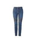 Box Logo Shirring Denim Pants - Light Indigo Blue