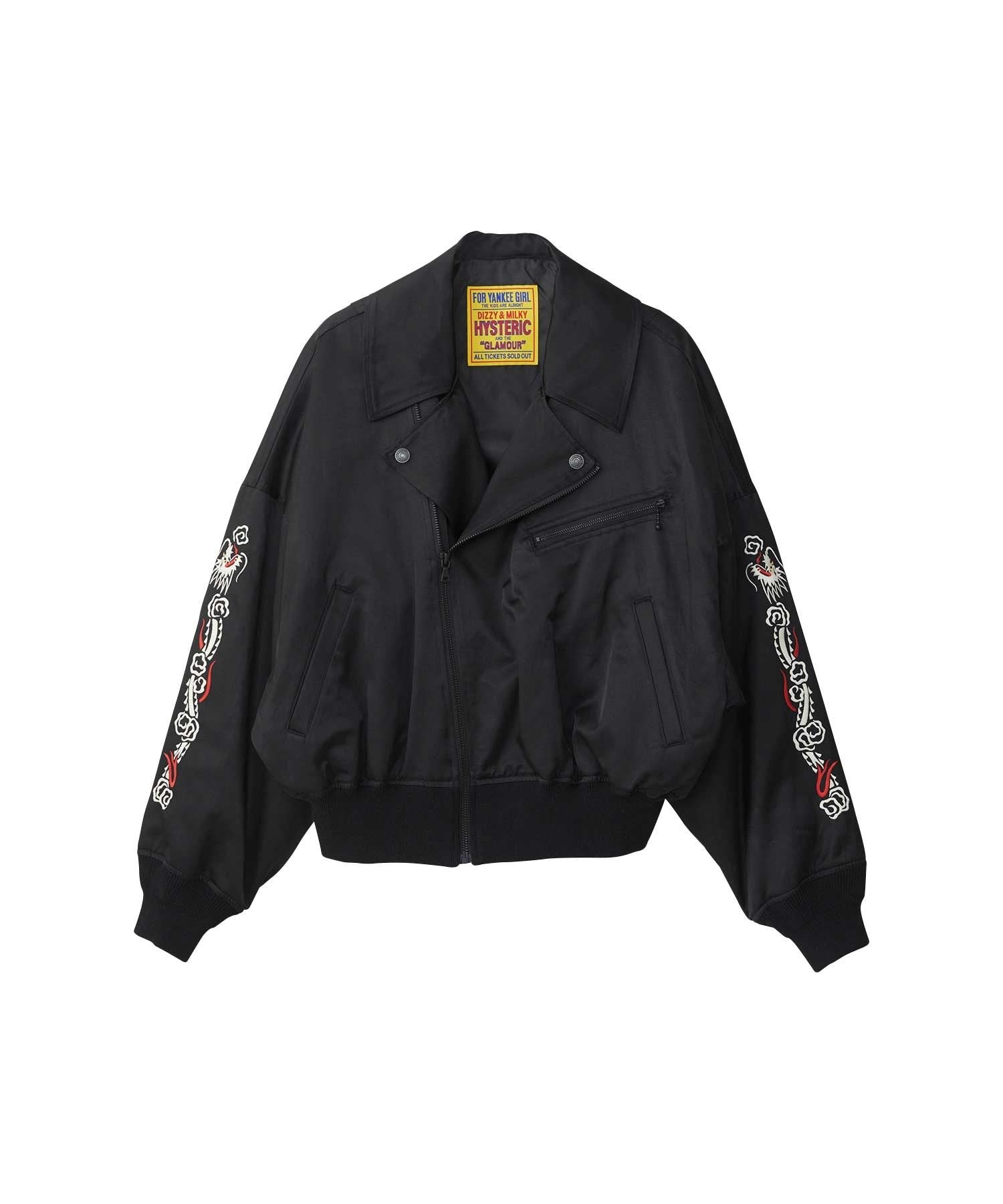 DRAGON Embroidered Rider's Sukajan - Black