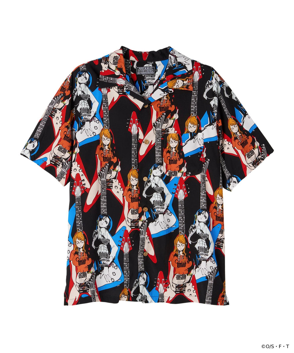 ONE PIECE × HYSTERIC GLAMOUR/NAMI & BOA.HANCOCK TWIN GUITAR Open Collar Shirt - Others 2