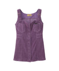 Corduroy Jumper Skirt - Purple