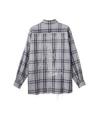 Guitar Girl Embroidered Work Shirt