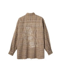 Guitar Girl Embroidered Work Shirt