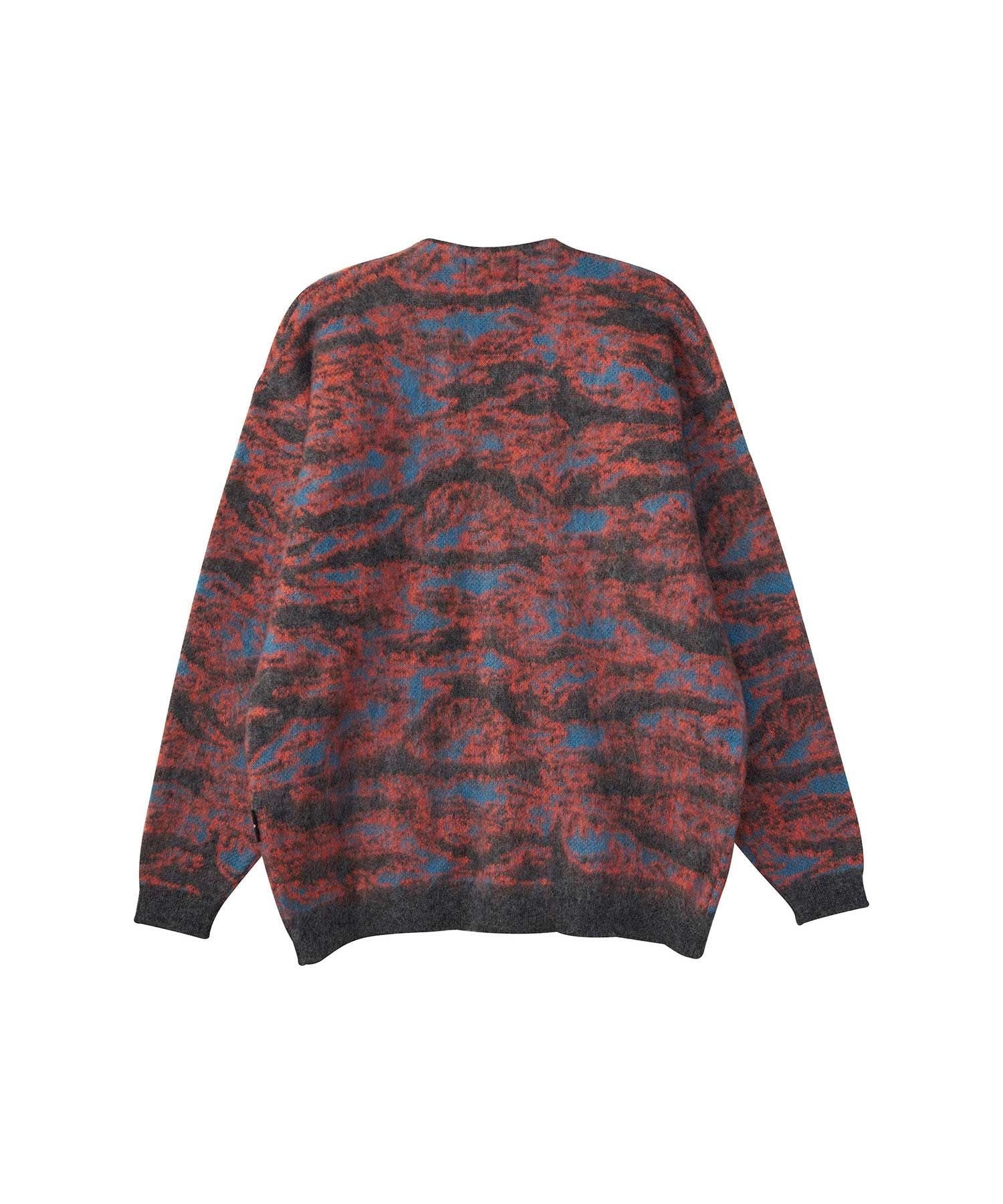 TIGER CAMO Jacquard Cardigan