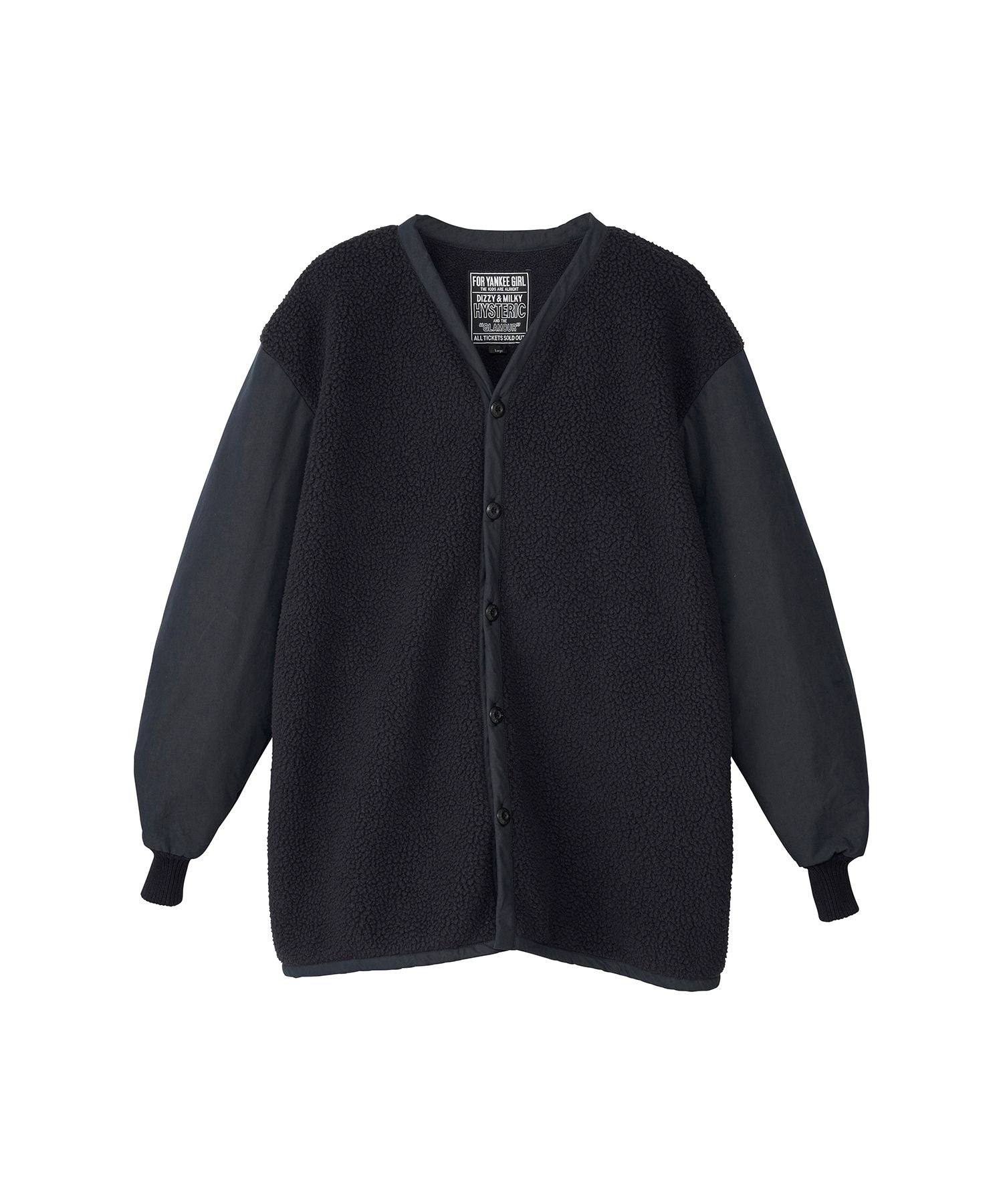 Boa Cardigan - Black