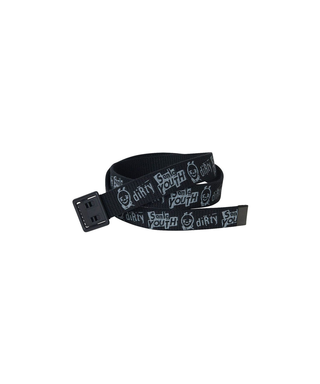 SONIC YOUTH/DIRTY PRINT Tape Belt - Black
