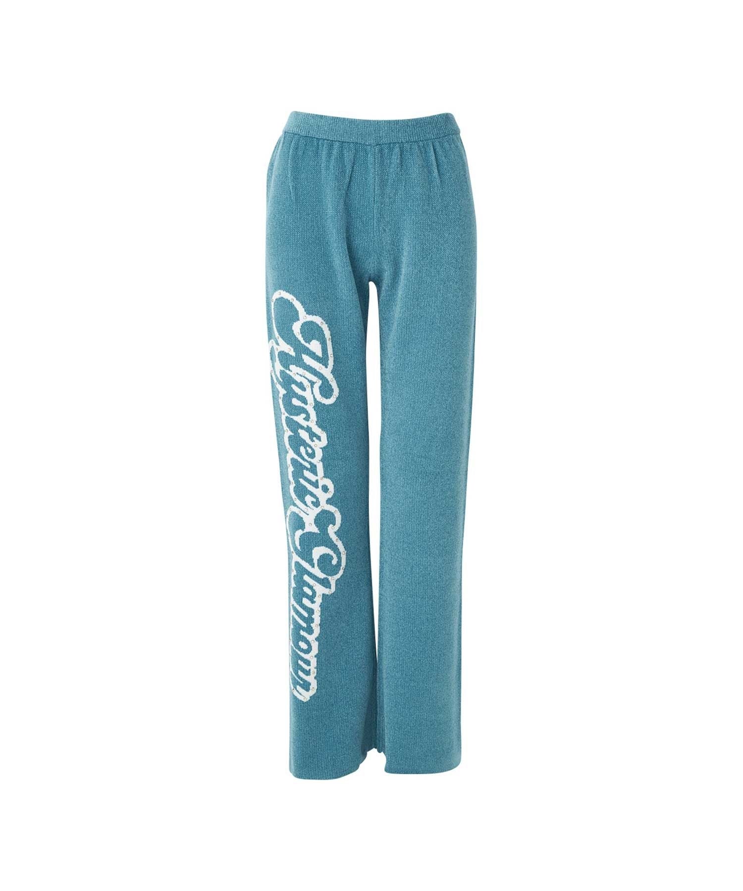 HYSTERIC GLAMOUR Knit Flare Pants - Blue