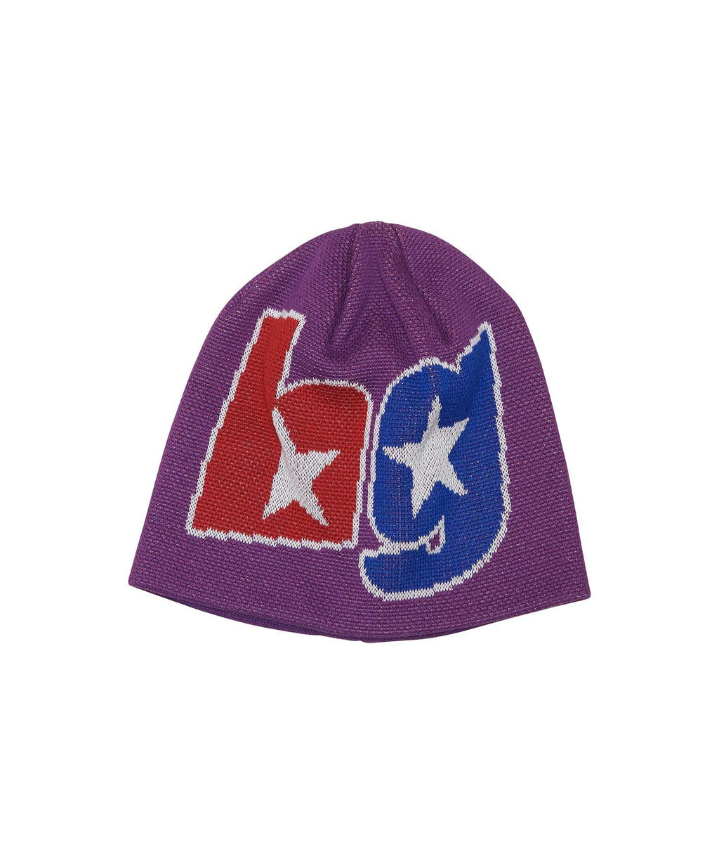 DOUBLE STAR LOGO Beanie - Purple