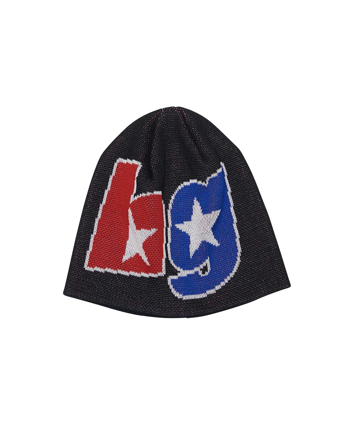 DOUBLE STAR LOGO Beanie - Black