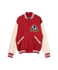 Smoking Girl Patch Varsity Jacket
