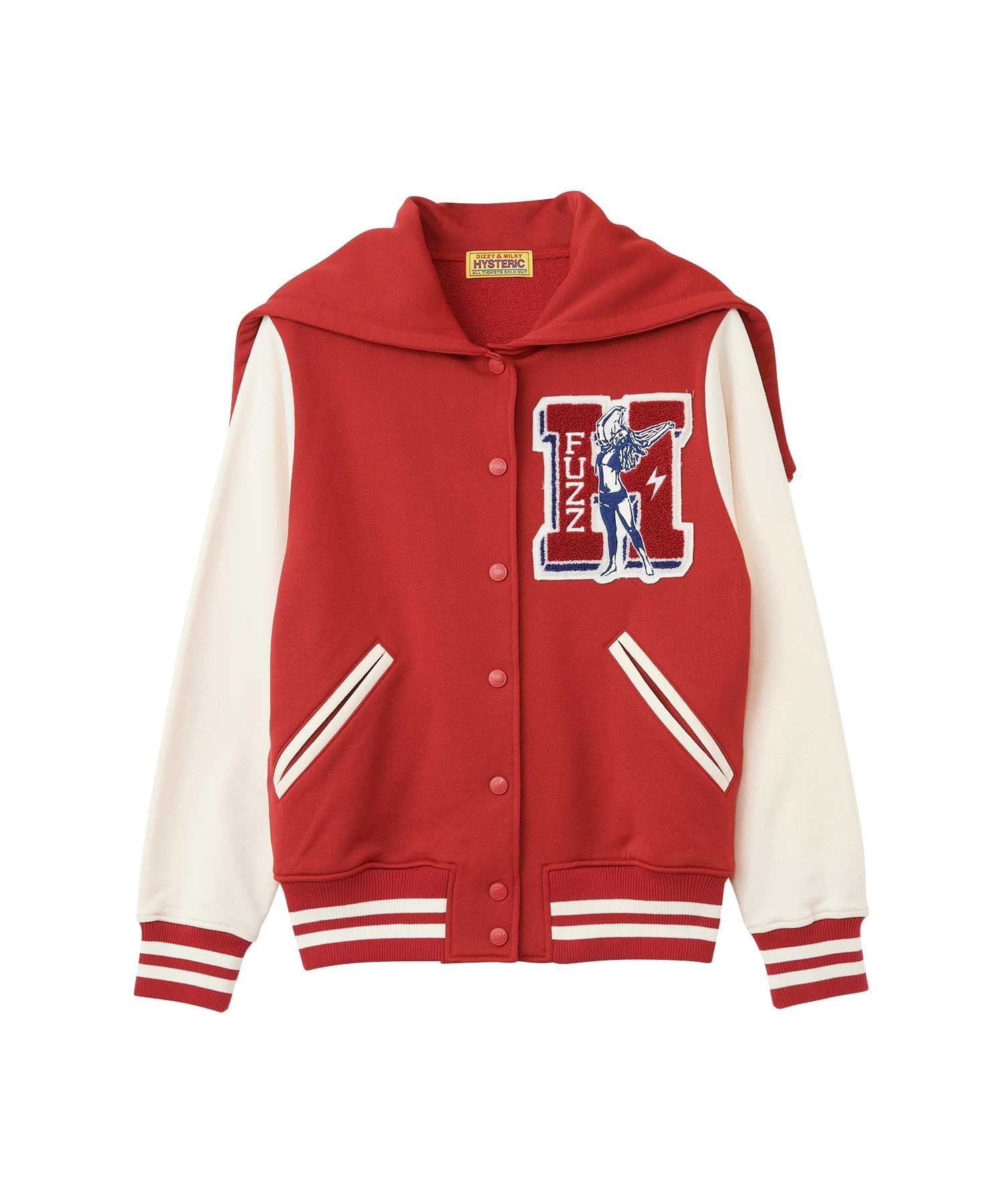 Hysteric Fuzz Varsity Jacket - Red