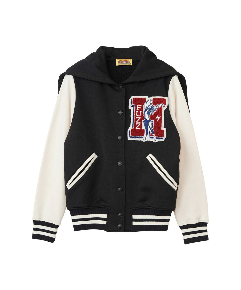 Hysteric Fuzz Varsity Jacket - Black