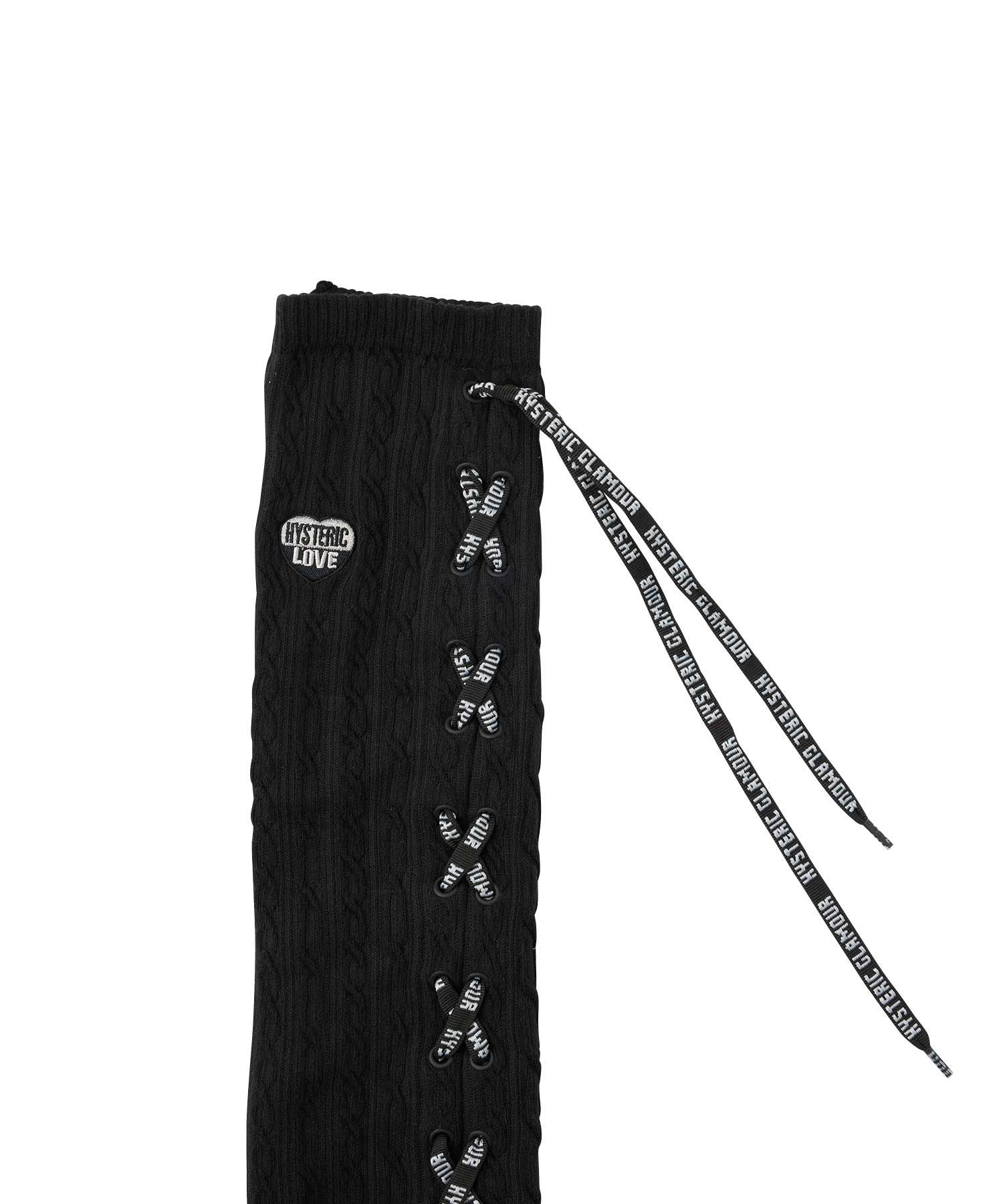 VOTED/HYSTERIC LOVE Embroidered Long Leg Warmers