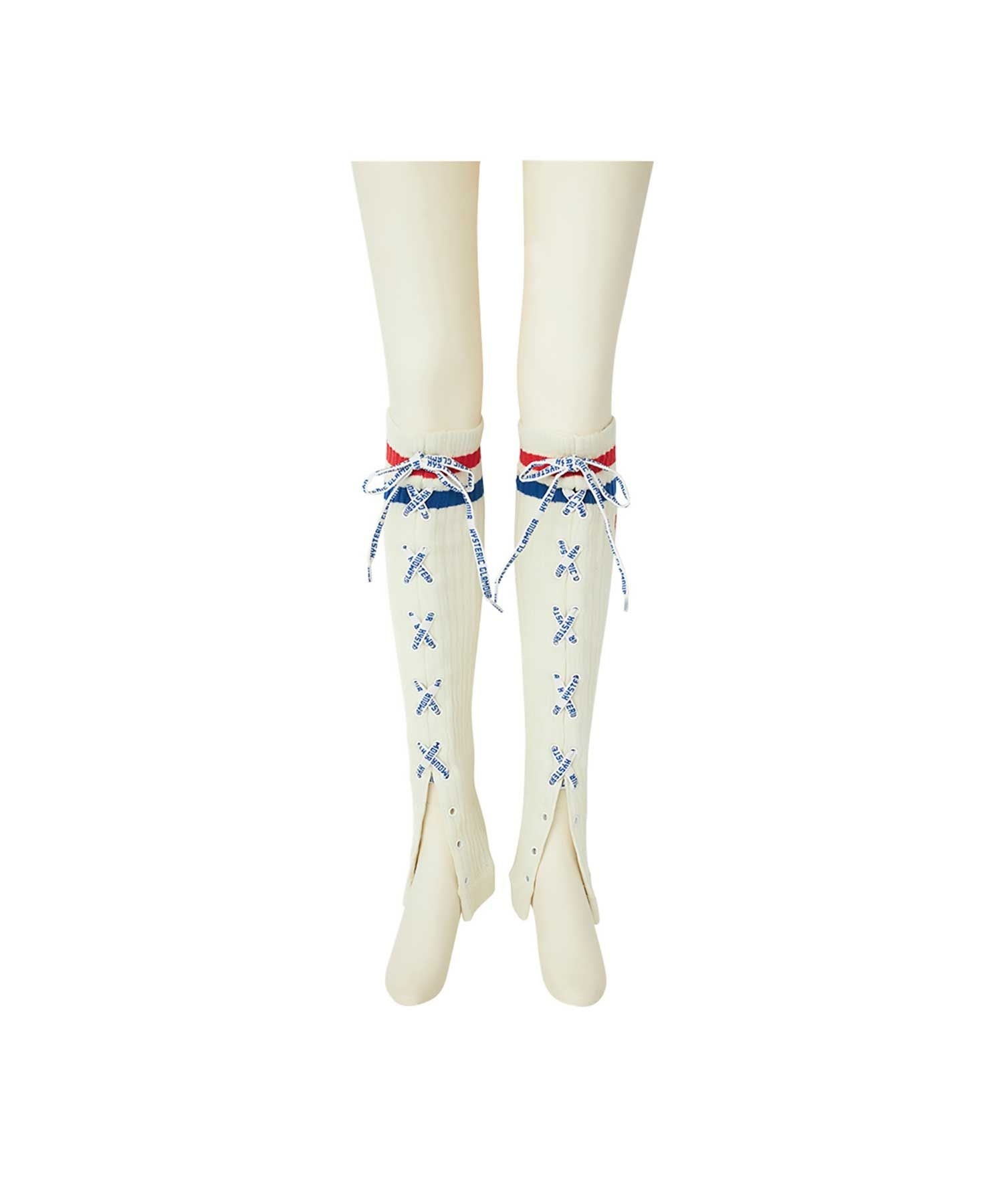 Voted/Hysteric Love Embroidered Leg Warmers - White